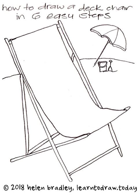 How To Draw A Beach Chair In Six Steps Beach Chairs Chair Drawing