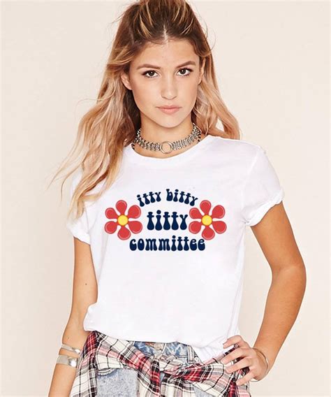 Itty Bitty Titty Committee Shirt 70s Clothing 70s Tshirt Etsy 70s