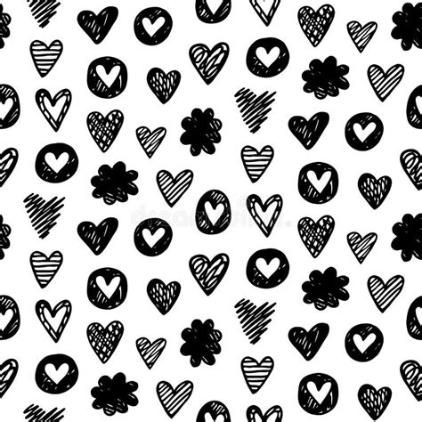 Seamless Heart Pattern Stock Vector Illustration Of Love 78858861