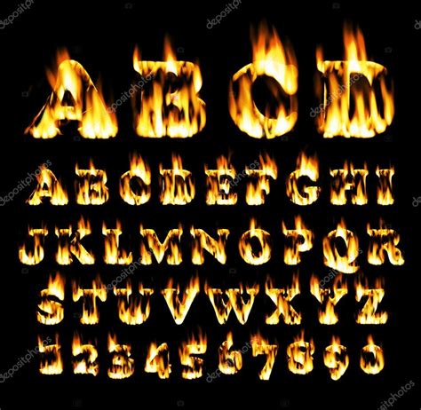 Fire Font Svg Fire Font Alphabet Flame Font Svg Flame