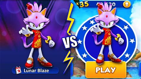 Sonic Forces Lunar Blaze Vs Sonic Dash Lunar Blaze Androidios Youtube