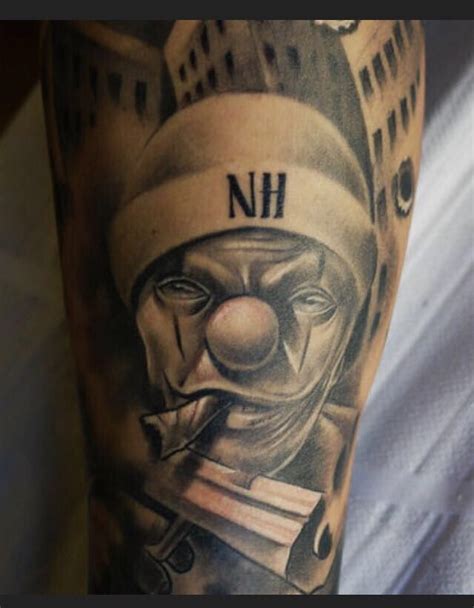 Pin By Nate On Screenshots Gangsta Tattoos Clown Tattoo Tattoos