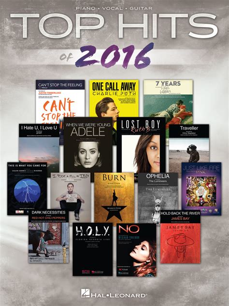 Top Hits Of 2016 Sheet Music Read Online