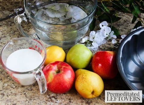 Apple Pear And Lemon Ice Ring Recipe