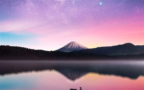 1680x1050 Milky Way Mount Fuji 1680x1050 Resolution Hd 4k Wallpapers