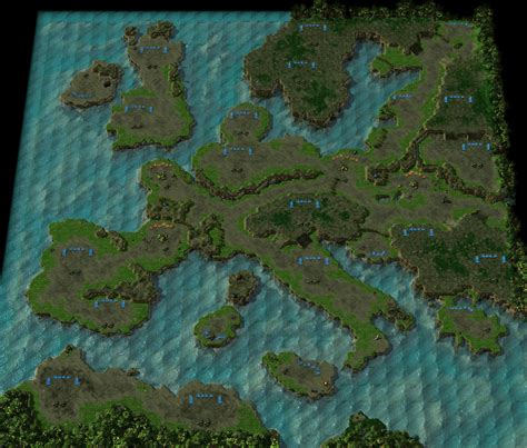 Overview Europe 4v4 Ffa Maps Projects Sc2mapster