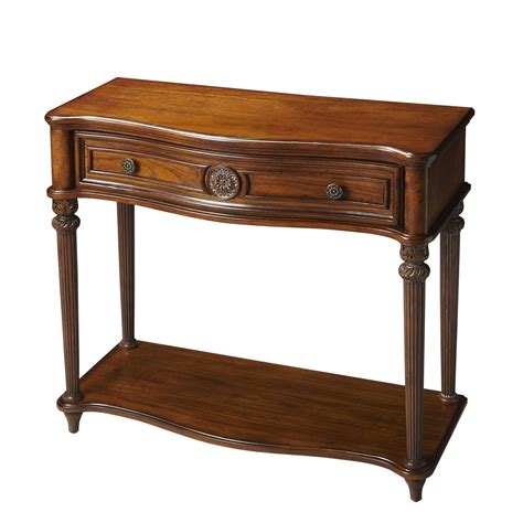 Butler Masterpiece Console Table In Distressed Vintage Oak And Reviews