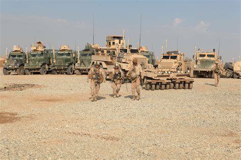 Marines With The Motor Transport Section Of Headquarters And Services