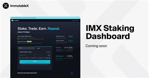 Hold Imx Tokens On Immutable X For Staking Rewards Play To Earn