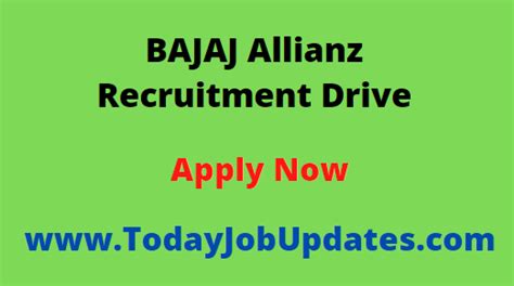 Bajaj Allianz Off Campus Drive 2022 Any Graduate Post Graduate