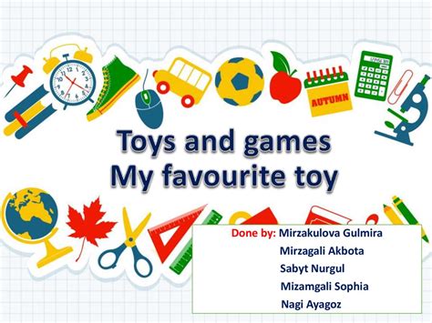 Toys And Games My Favourite Toy Online Presentation