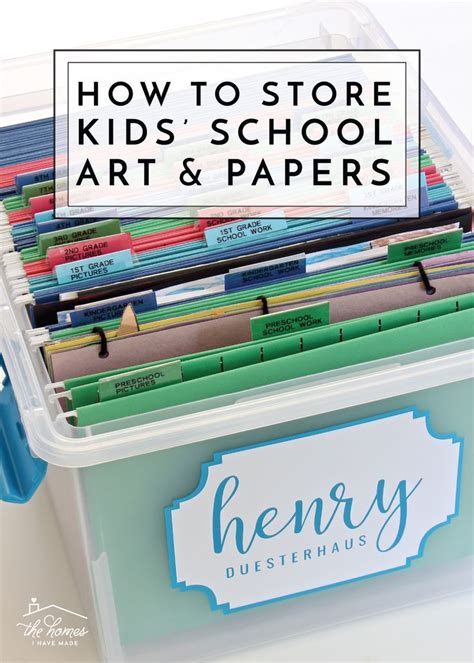 How To Organize Paperwork Kids School Papers Kids School