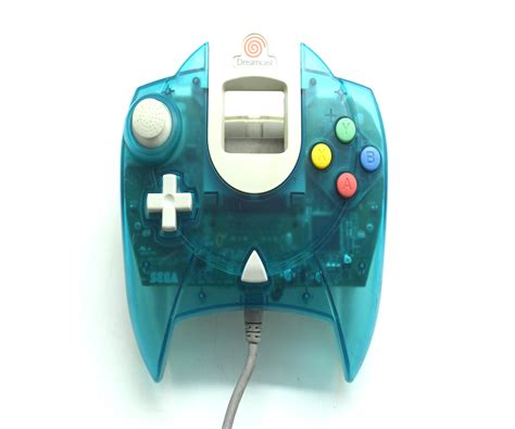 Official Original Sega Dreamcast Wired Controller Gamepad Blue Baxtros
