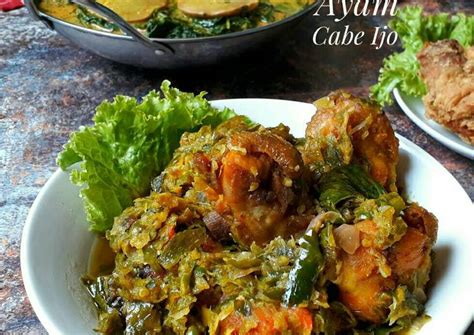 1 sdm air asam jawa; Resep Ayam Goreng Cabe Ijo oleh Sukmawati_rs - Cookpad