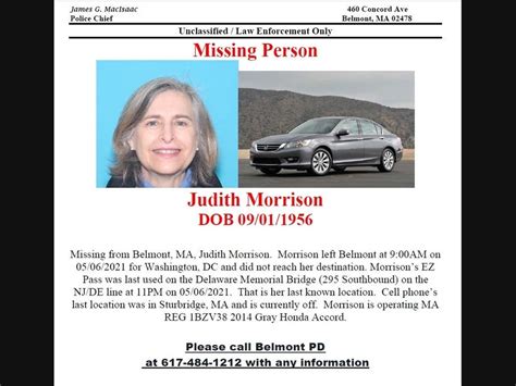 Missing Person Police Searching For Belmont Resident Belmont Ma Patch