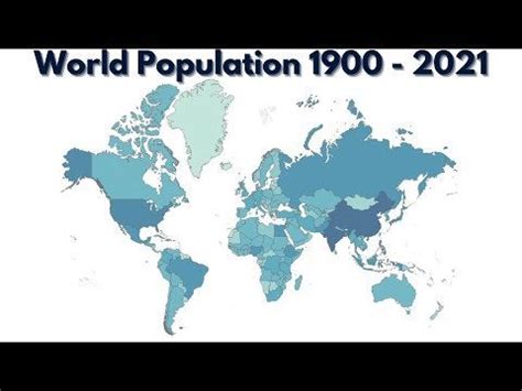 World Population by Countries from 1900 to 2021. : Map_Porn