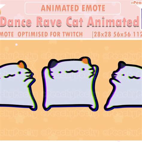 Animated Twitch Emote 1x Animated Cat Twitch Meme Emotes Cat Etsy Uk