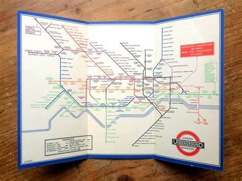 London Underground Pocket Map HC Beck ICONIC Antiques