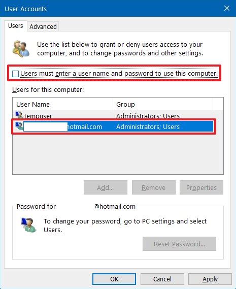 How To Remove Login Password On Windows 10 Pureinfotech