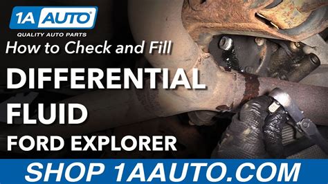 How To Check And Fill Rear Differential Fluid Ford Explorer
