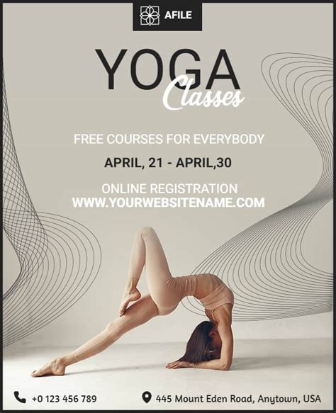 yoga flyer examples ideas and tips