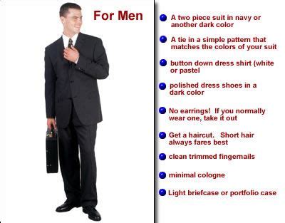 Formal wear, in particular, can often feel a bit limiting for men. dressing tips on interview day | Interview attire, Dress ...