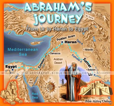 Abrahams Journey Kids Bible Maps