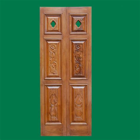 Furniture Pooja Room Door Teak Wood Pooja Door Manufacturer From Hosur