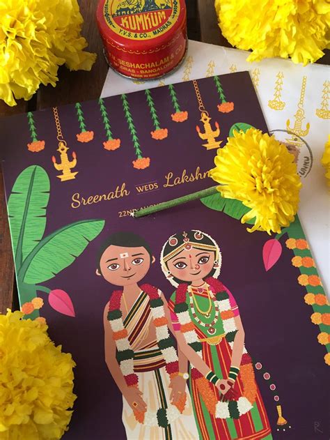 Our invitation cards principally designed for south indian matrimonial events like ganapati puja, navagraha puja, paalikai, madhuparkam, vratham and many more. 20+ New For South Indian Wedding Invitation Cards Designs - Salscribblings