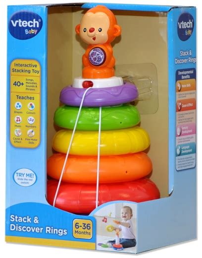 Vtech Baby Stack And Discover Rings Grovers Toymaster