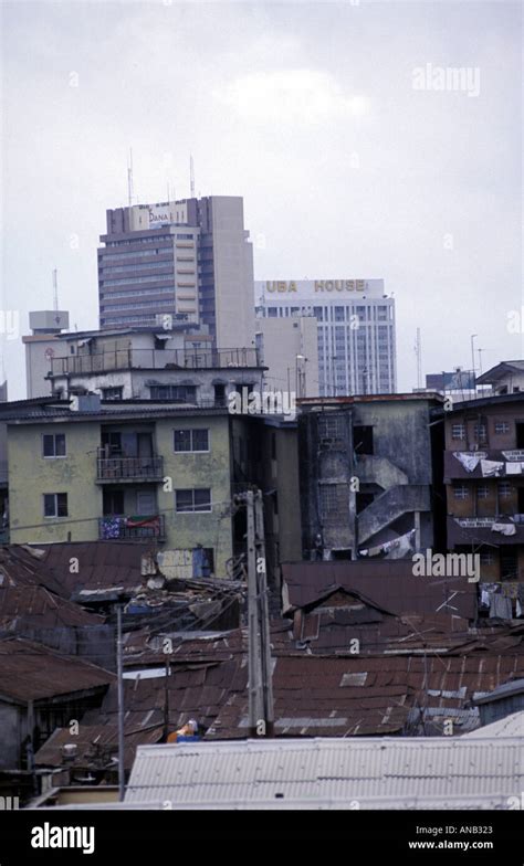 A View Over Lagos The Financial Capital Of Nigeria Stock Photo Alamy