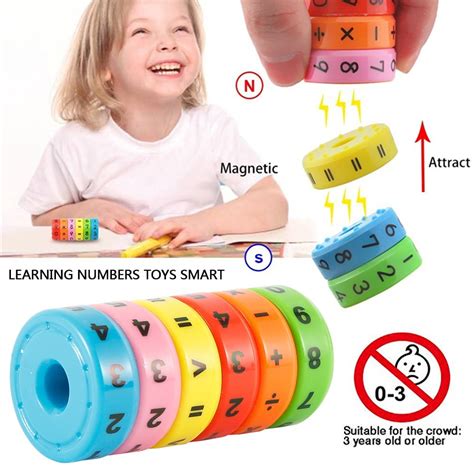 6pcs Magnetic Math Counting Game Magnetic Arithmetic Learning Toys