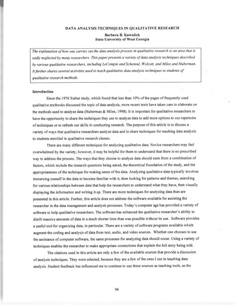 Example of a research paper on microbiology topics. (PDF) Qualitative Data Analysis Techniques
