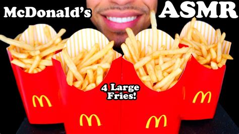 Asmr Mcdonalds French Fries Challenge Mukbang Jerry 4 Large Fries ماكدونالدز Youtube