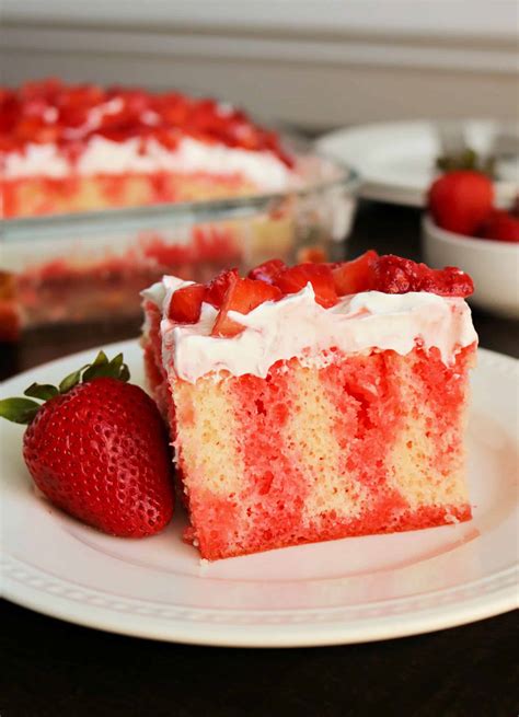 Easy Strawberry Jello Poke Cake Only 5 Ingredients Kindly Unspoken