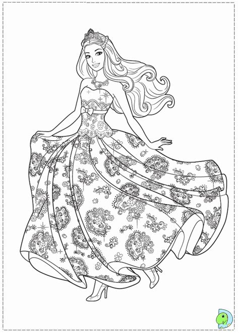 Princess Barbie Coloring Page Coloring Home