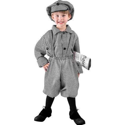 Old Fashioned Newsboy Outfit Toddler Fun Oliver Twist Newsie Boy