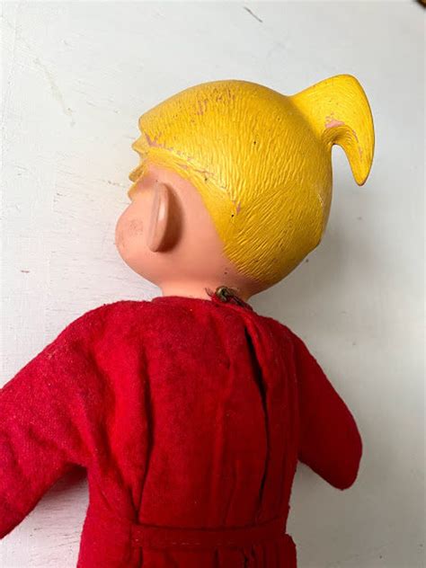 Dennis The Menace Vintage Toy Doll In Red Pajamas Rare Etsy