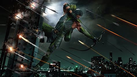 Download Dc Comics Archer Arrow Comic Green Arrow 4k Ultra Hd Wallpaper
