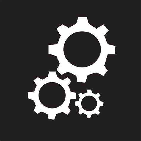 A gear icon is more like a settings icon, yep. Gear icon symbol sign 645690 Vector Art at Vecteezy
