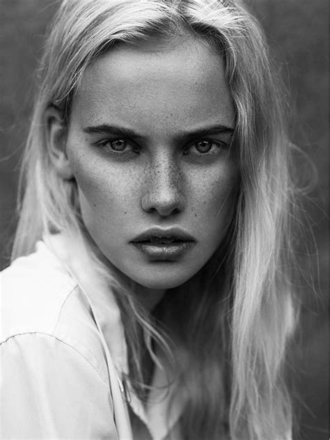 Moa Rikner Elite London Model Beautiful Freckles Portrait