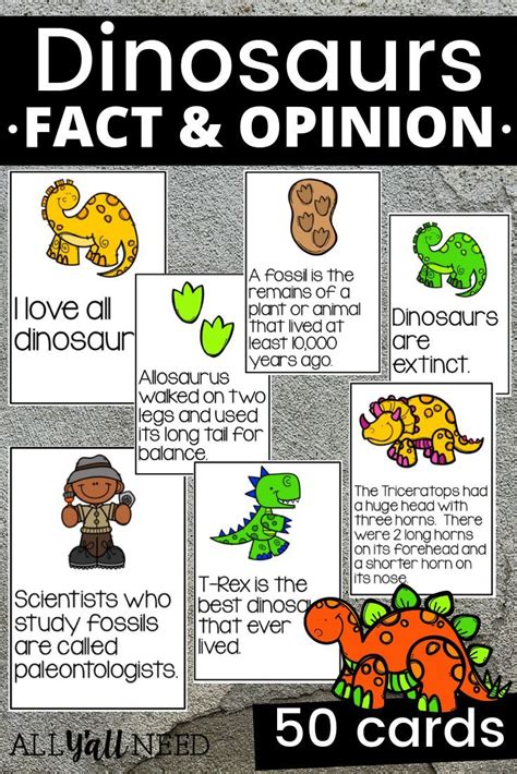 Dinosaurs Fact And Opinion Fact And Opinion Dinosaur Facts