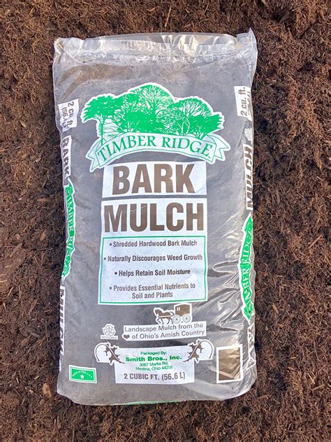 Timber Ridge Bark Mulch 2 Cubic Foot Bag Smith Brothers Mulch