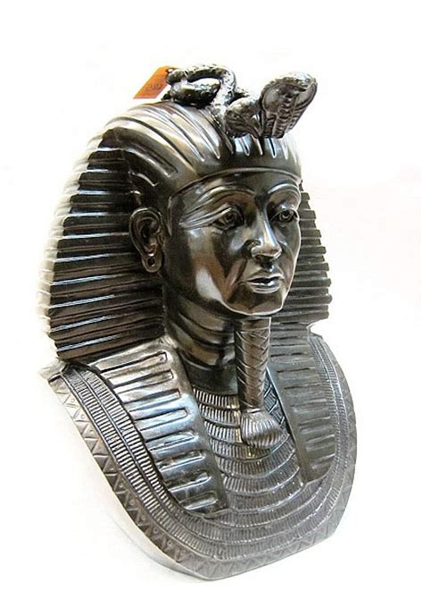 Sold Price Large Bronze Bust Of King Tutankhamun The Pharaoh April