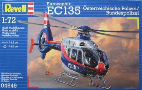 Revell 172 Eurocopter Ec 135 Austrian Police Plastic Model Kitsets