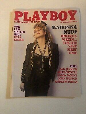Playboy September 1985 Madonna Nude Last Stapled Issue VERY GOOD