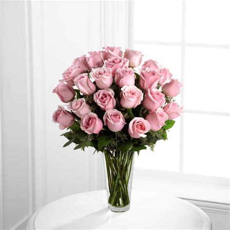 24 Pink Roses Bouquet In Miami Fl Dollys Florist