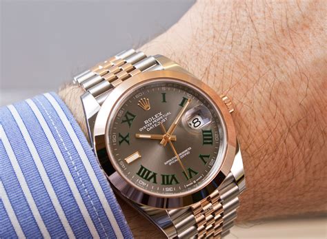 Sporting the sought after slate grey dial with green roman numerals (nicknamed the wimbledon dial by collectors) and equipped with rolex's new 3235 calibre. Rolex Datejust 41 mm Wimbledon: vídeo, fotos en vivo y ...