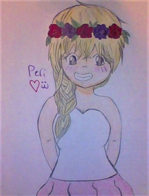 Flower Crown Anime Girl By Perseidgalaxy On Deviantart