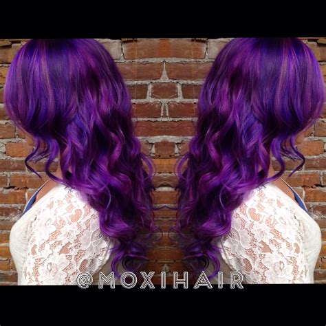 Amazing Purple Hair Moxihair In Erie Pa Vivids Pravana Purple Magenta